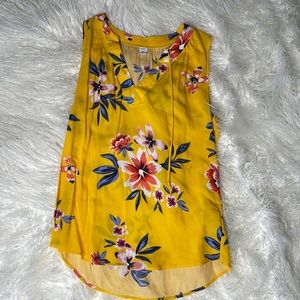 Old Navy medium golden yellow blouse
